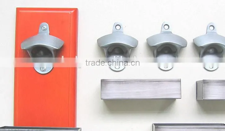 MAGNETIC BOTTLE CAP CATCHING WALL MOUNTED BOTTLE OPENER