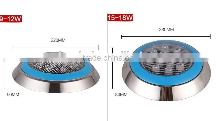 2016 new rgb remote led surface mounted pool light