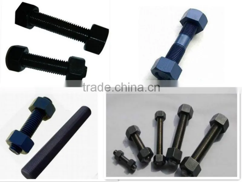 Non-standard stud bolt with hex nuts wholesale price