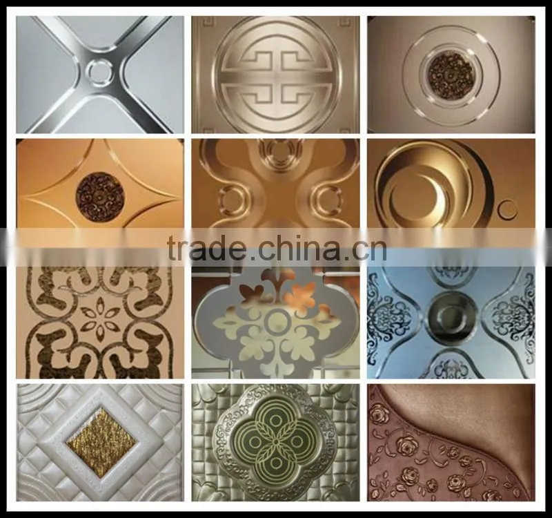 safty decorative glass for wall with deco