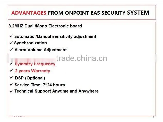 high automatic sensitivity adjustment rf PCB board eas motherboard with DSP technology