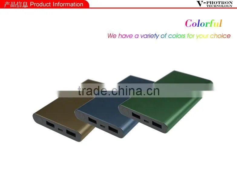 2014 New product Li ion polymer 8000mah power bank portable charger