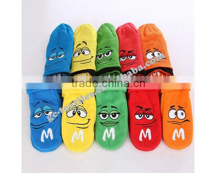 2015 new product china alibaba manufacturer CUSTOM LOGO OEM winter acrylic baby cartoon warm winter set beanie hat gloves