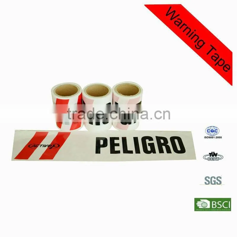 PE&PA warning tape Offer Bopp clear warning adhesive tape carton sealing bopp warning tape