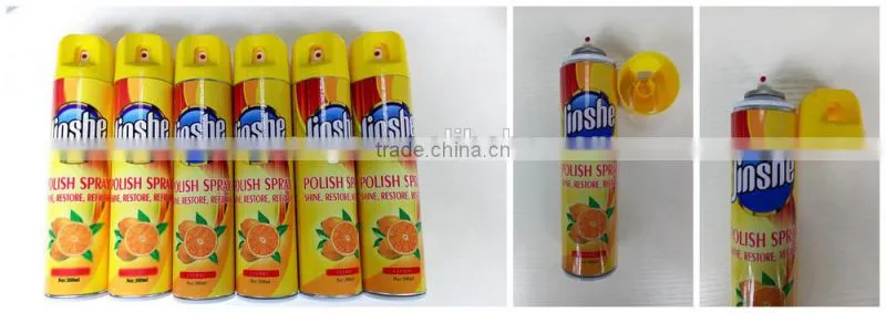 lemon smell furniture polish wax spray