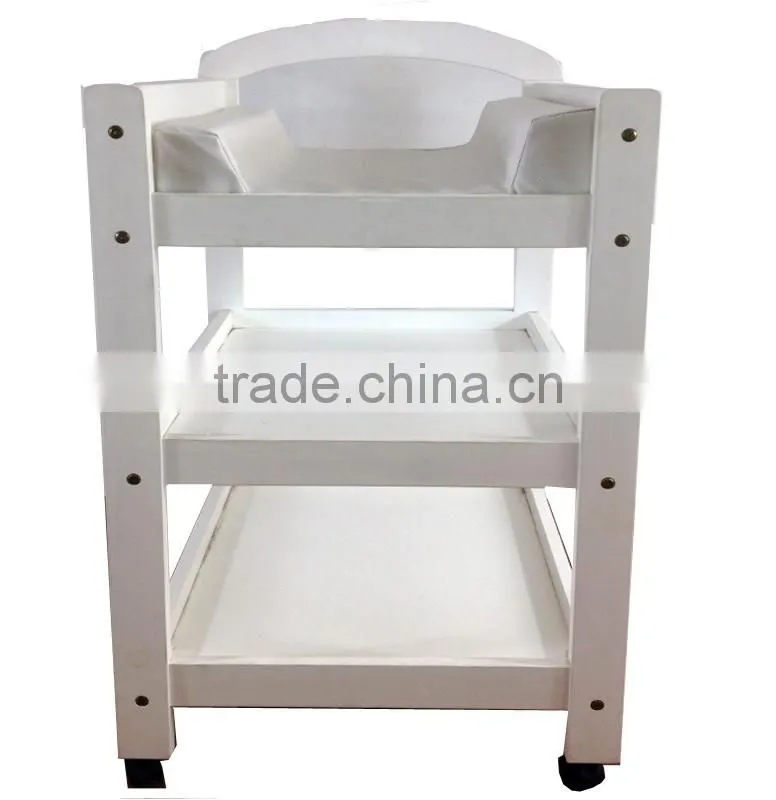 Australia Style Sleigh 3 Tier Solid Wood Portable Baby Change Table