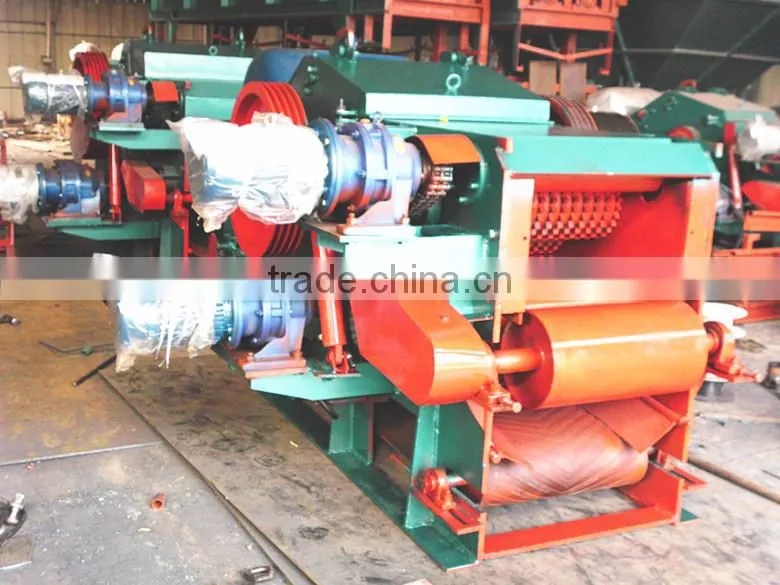 CE approved three phase asynchronous motor drum wood chipper for sale