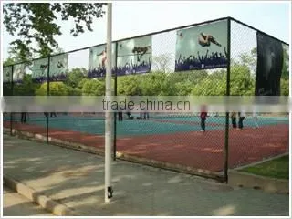 Curved green stadium fence for sale