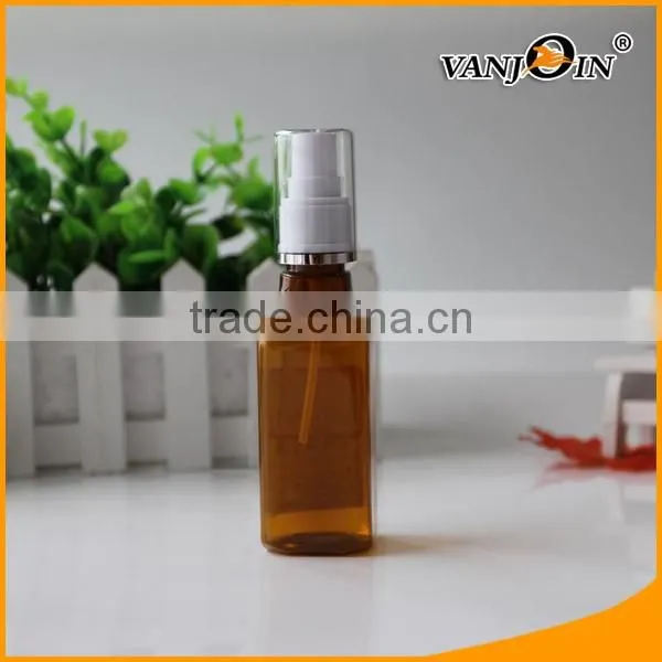 80ml Square Amber Refillable Mist Perfume Spray Bottle Cosmetic Atomizers