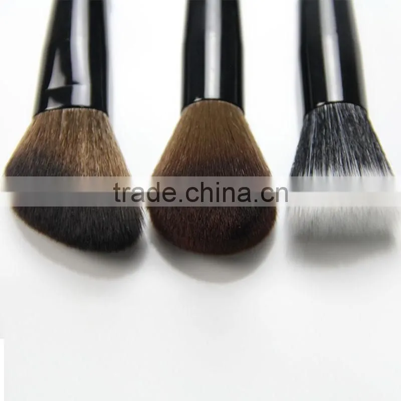 New design goat hair black handle Best Professional Makeup Brushes Set