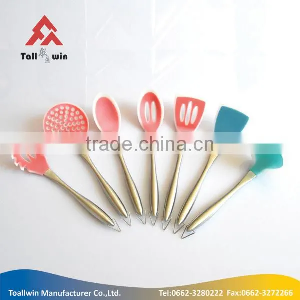 Hight quality 7pcs silicone tools set,silicone cookware,kitchen utensils set