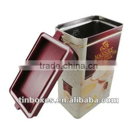 Best quality plastic lid coffee tin,coffee tin box,coffee tin can