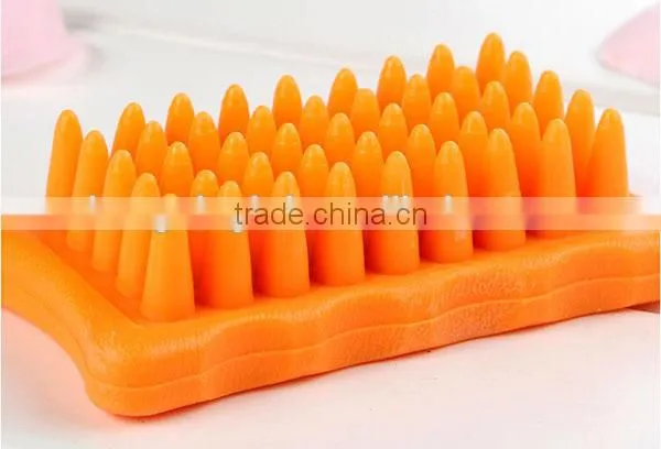 pet products silicone rubber pet brush dog cat sheep pig bath groom brush