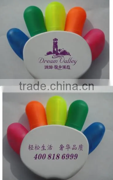 Custom Novelty Heart Shape Highlighter Pens