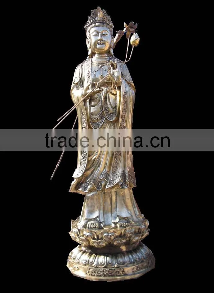 Cating bronze kuan yin statue,bronze kuanyin sculpture