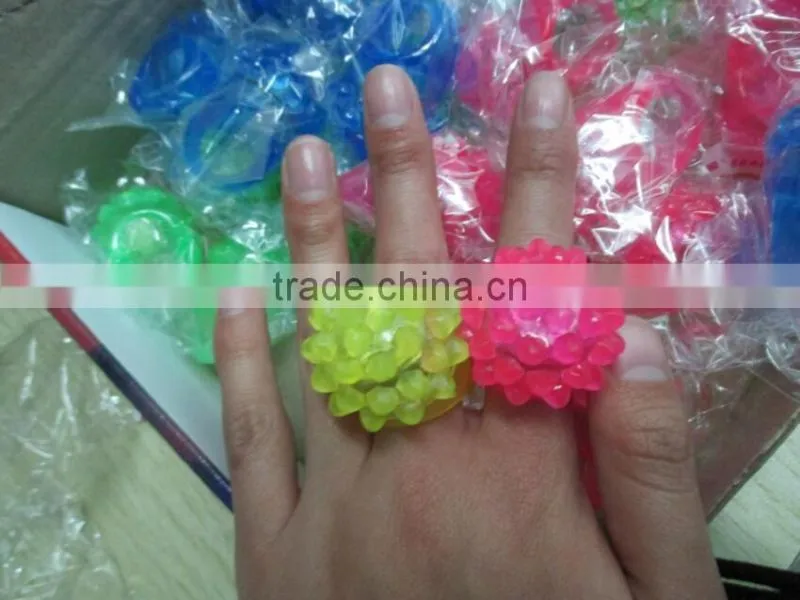 light up jelly rings light up TPR ring led ring