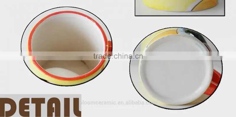 personalized ceramic mug with animal design