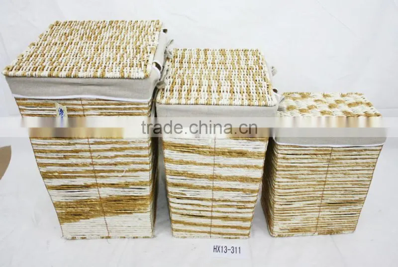 Dirty Clothes Bathroom Storage Basket Rattan Laundry Basket