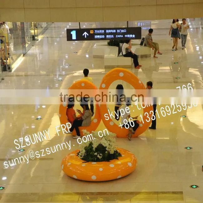 Big fiberglass flowerpot