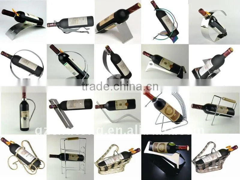 Wine bottle display rack / Metal wine rack / Aluminum wine rack