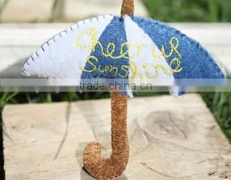 2017 china hot sale high quality handmade promotional new product handmade useful eco friendly felt decorative umbrella fabric