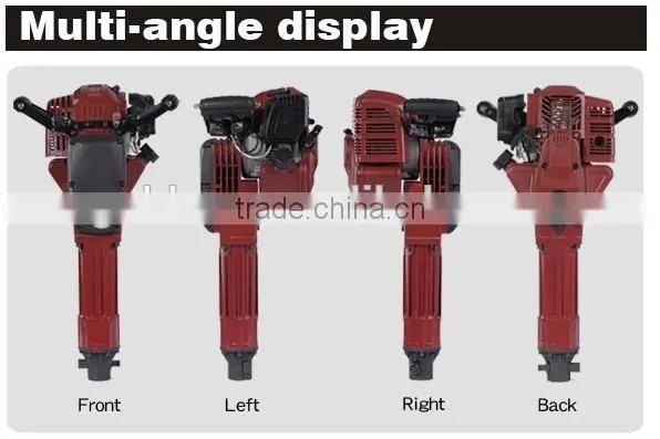 52cc 1700w 20-55J Handheld Concrete Rotary Breaker Hammer Drill Portable Petrol Driven Jack Hammer GW8192