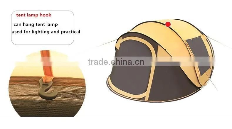 2016 new 3-4 people automatic leisure tents lightweight speed up outdoor camping tent