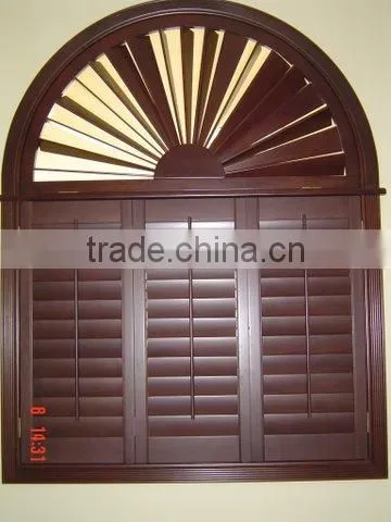 dark brown window shutter