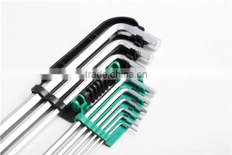9pcs Ball Point hex key set /hex key spanner /universal hex key