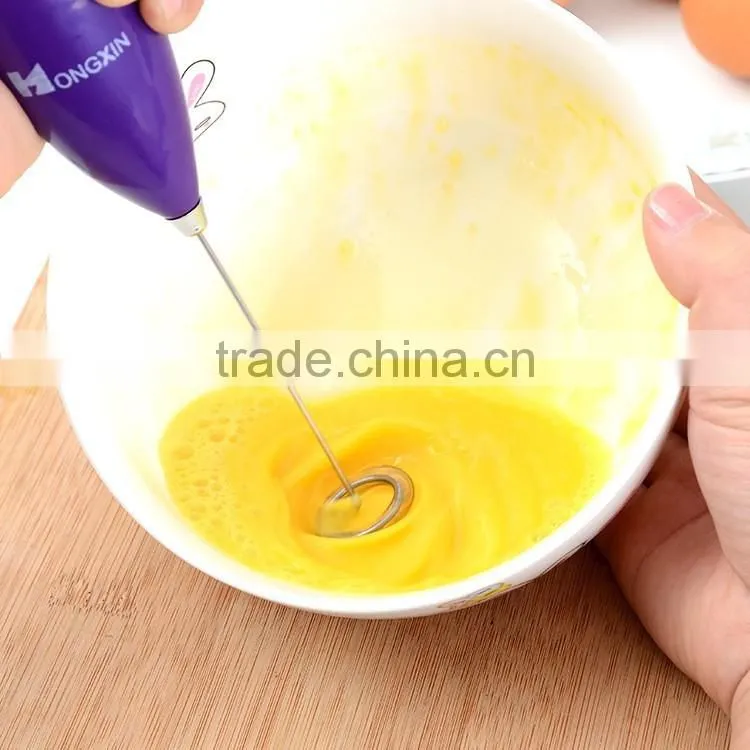 Kitchen Practical Mini-electric Handheld Milk Cream Coffee Shake Frother Battery Operated Whisk Mixer Egg Beater Foamer