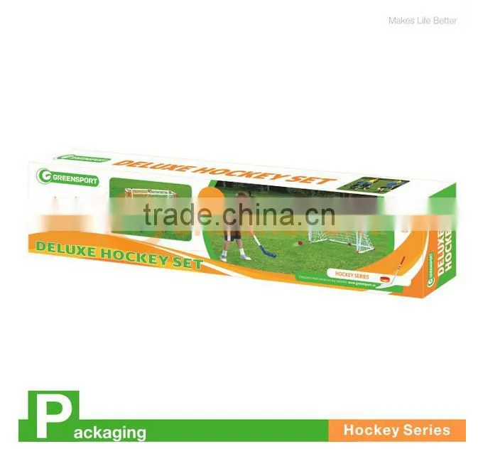 kids mini plastic hockey goal for children training with hockey sticks and balls