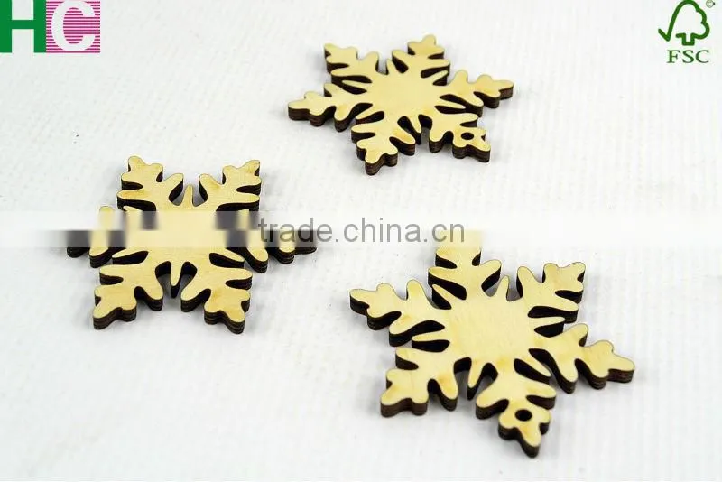 wood snow slices for Christmas tree decoration