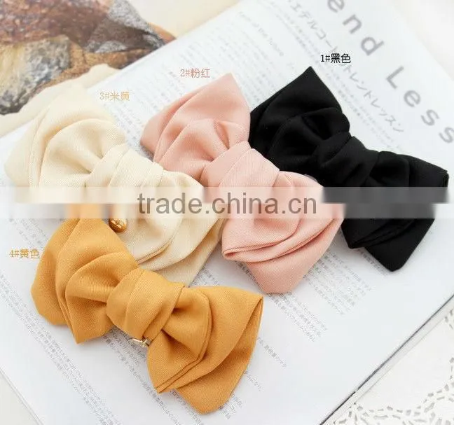 CF0570 Pretty cheap small polka dot hair bow accessories wholesale