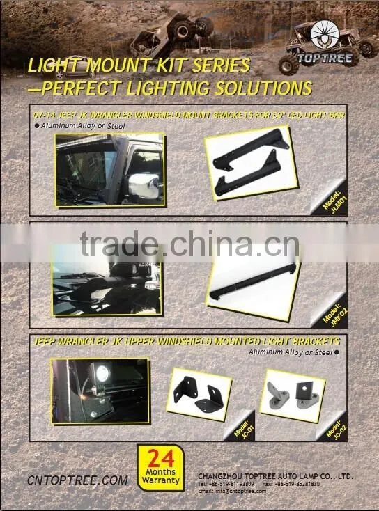 2007-2014 50inch Roof bracket Jeep Wrangler JK 50" LED Light Bar Mount