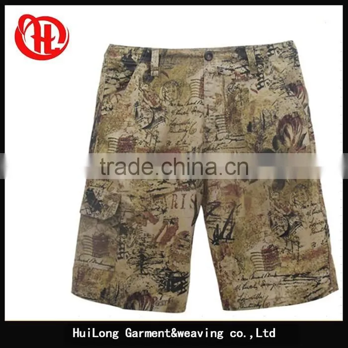 wholesale short pants plus size washed plaid men's shorts