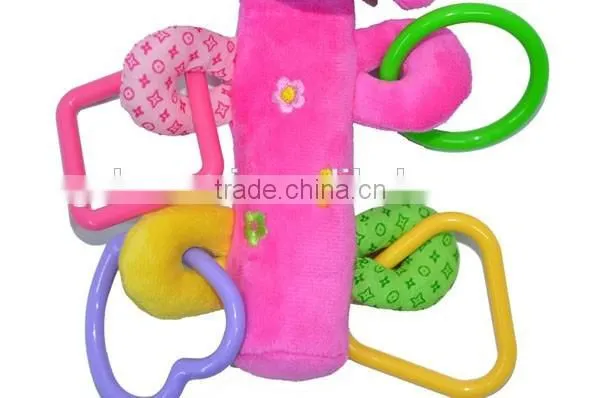 Cute Squeaky Plush toy with different geometry for formative education/enlighten education
