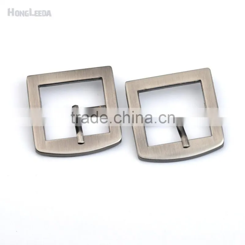 25mm 1inch square metal alloy buckle pin belt bag buckle high polish black nickle Brush color Craft accessories BK-013