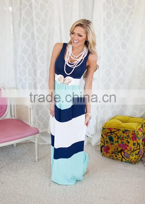 mommy and me maxi dresses strip dresses blue and white long dresses