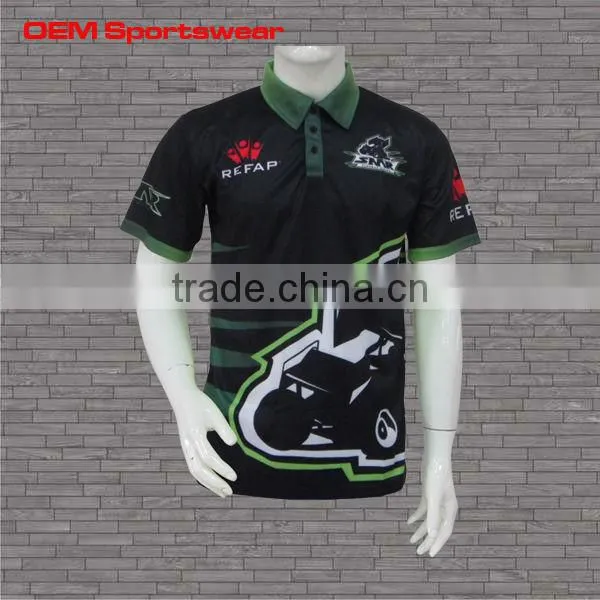 Polyester motocross wear custom racing sports shirts