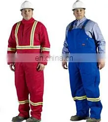 hi vis long sleeve safety work suit with reflective tape for mining