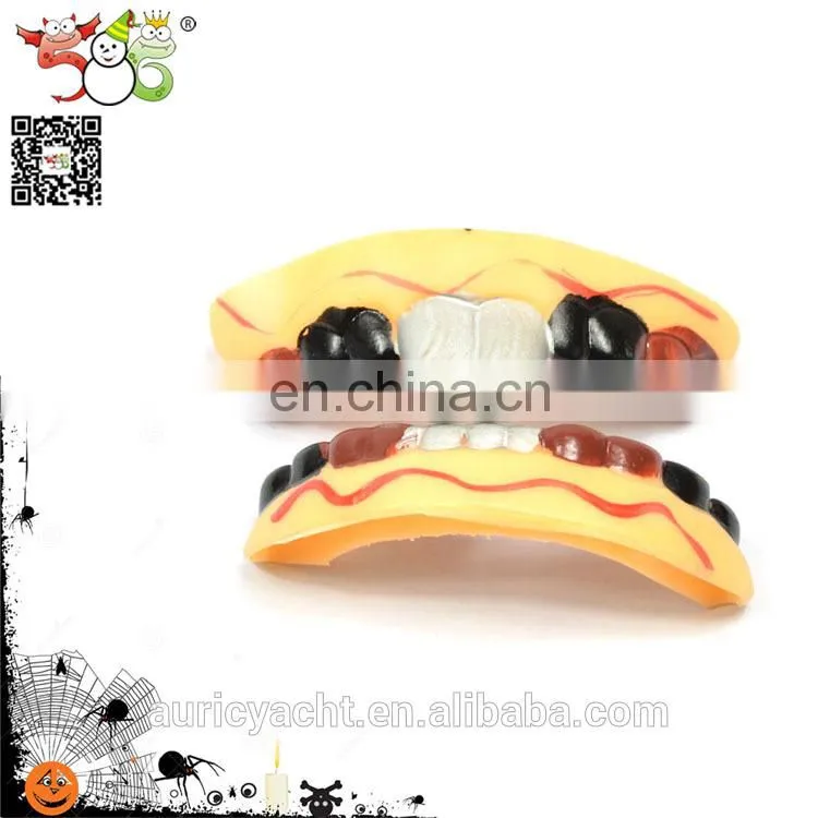 Multicolor funny Halloween plastic false teeth toy