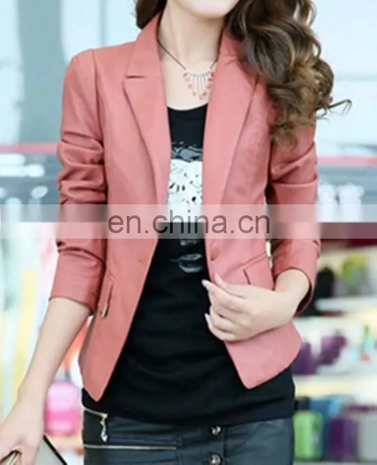 New Arrival Fashion Formal PU Leather Suit For Women