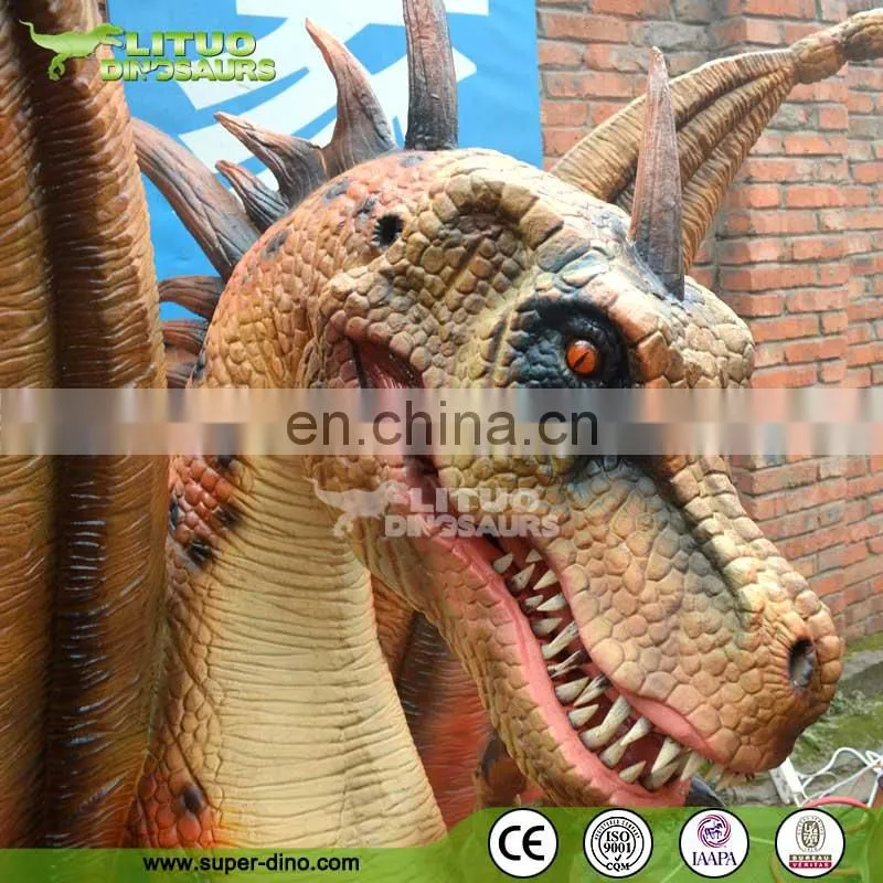 Park Playground Life Size Animatronic Dragon Model for Sale