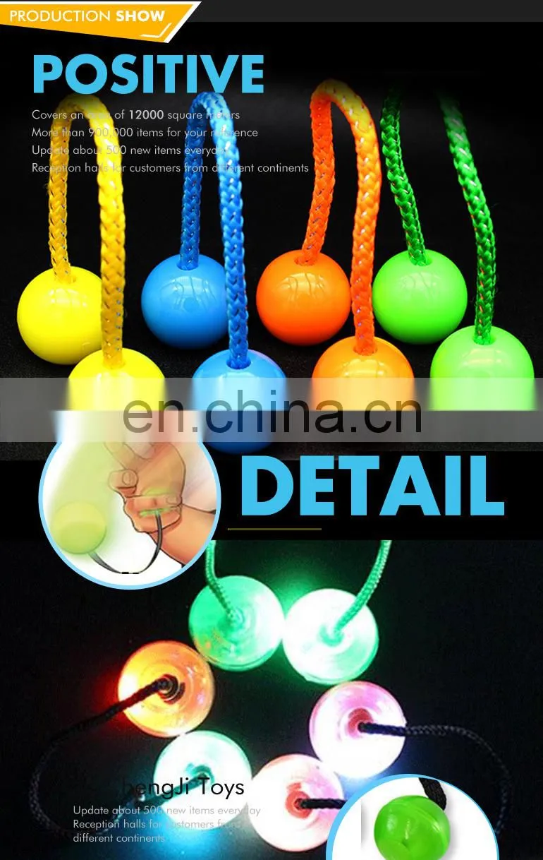 Novel gifts eco-friendly fingers luminous thumb chucks yo yo toy