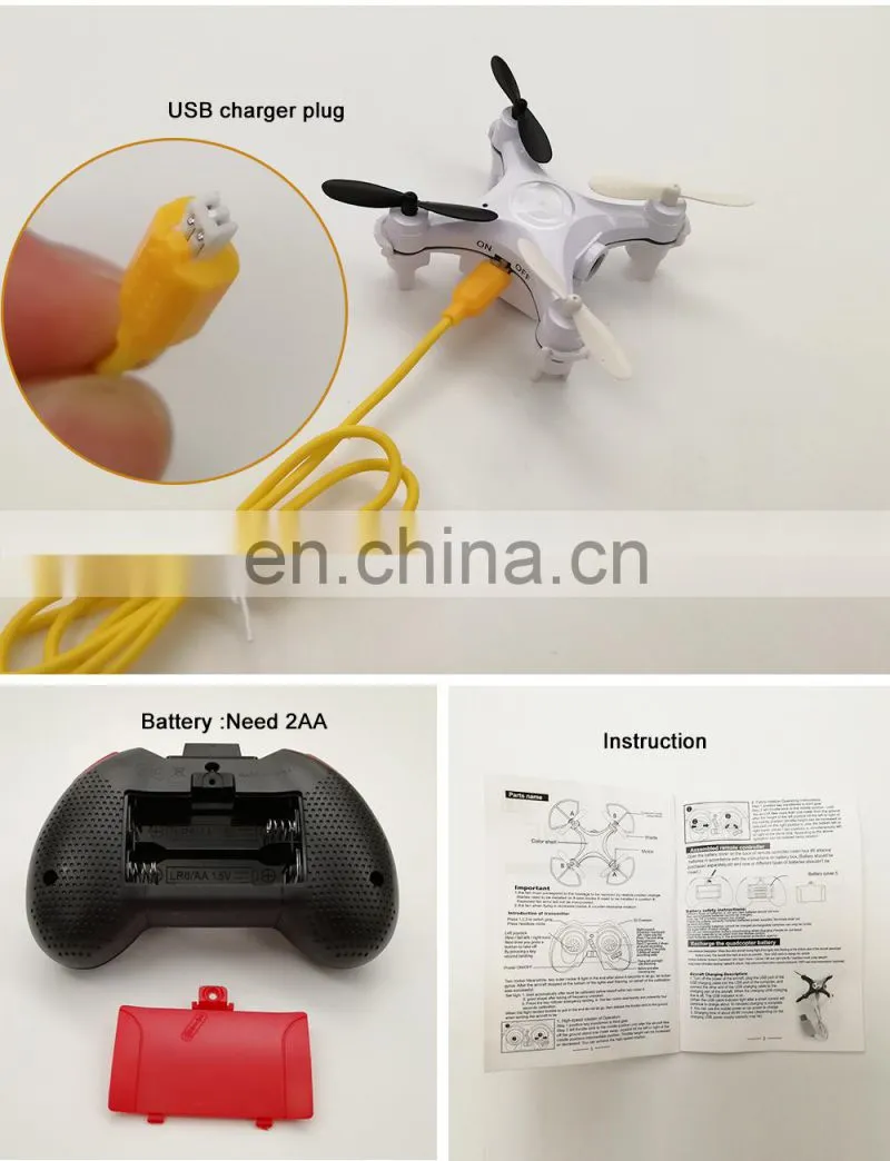 4CH 6 axis two control model mini quadcopter rc helicopter with wifi phone control