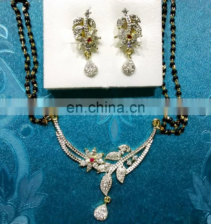 Cubic zircon pendant necklace exporter, wedding pendant necklace manufacturer