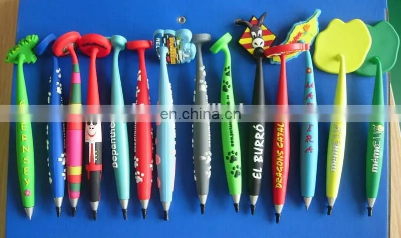 custom striated pvc magnetic hanging pen with spider web design magnetic head