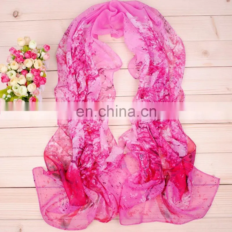 Professional factory wholesale high quality Fashion Chiffon Scarf