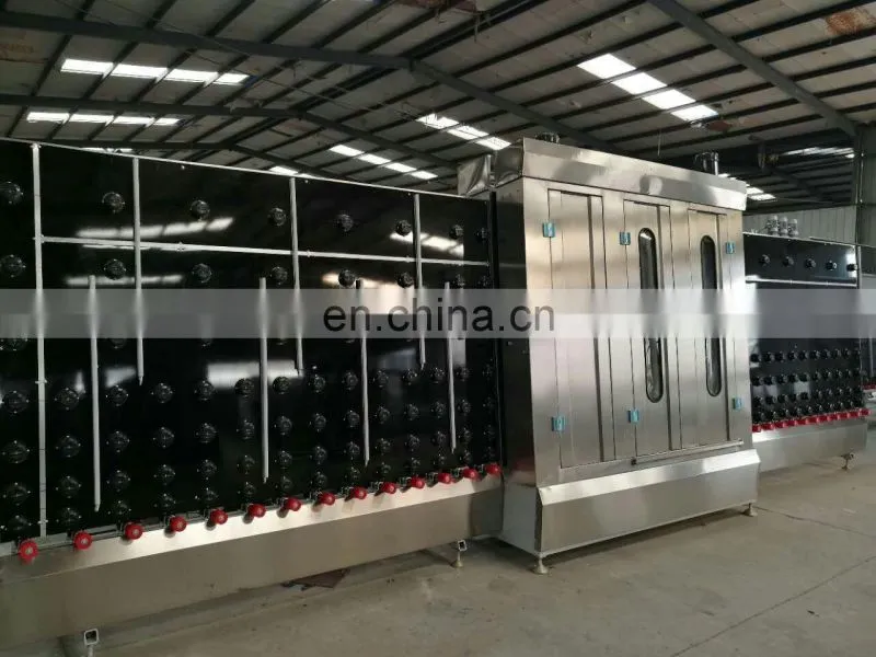 Automatic Vertical glass washing machine with open top structure