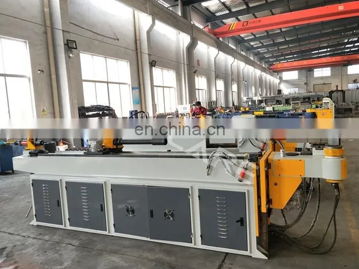 DW50NC Manual feeding hydraulic stainless steel pipe tube bending machine with mandrel ball